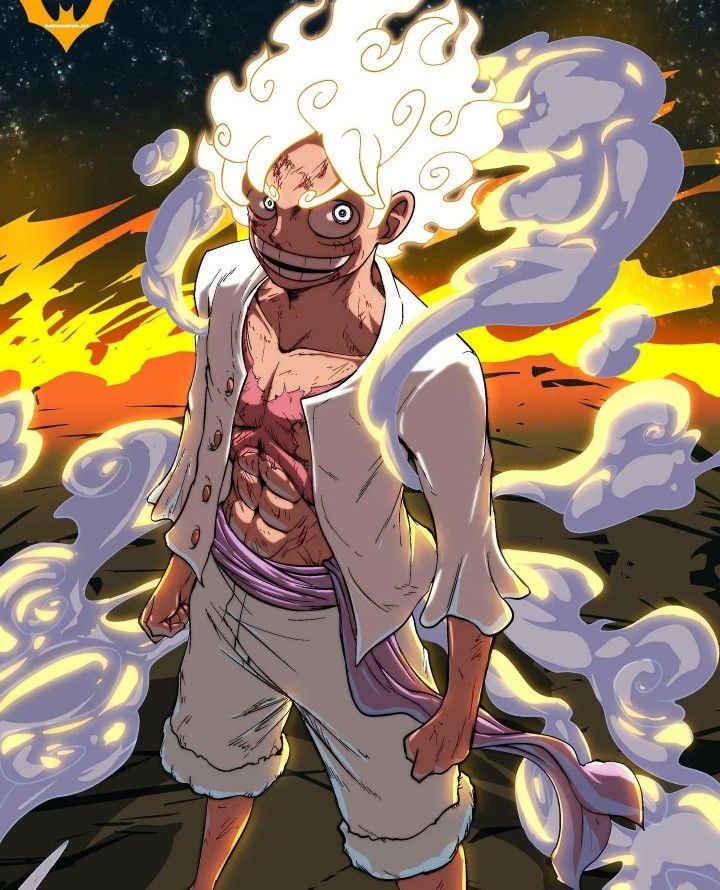 Luffy Gear 5 Colored Transparent PNG - PNGAnime